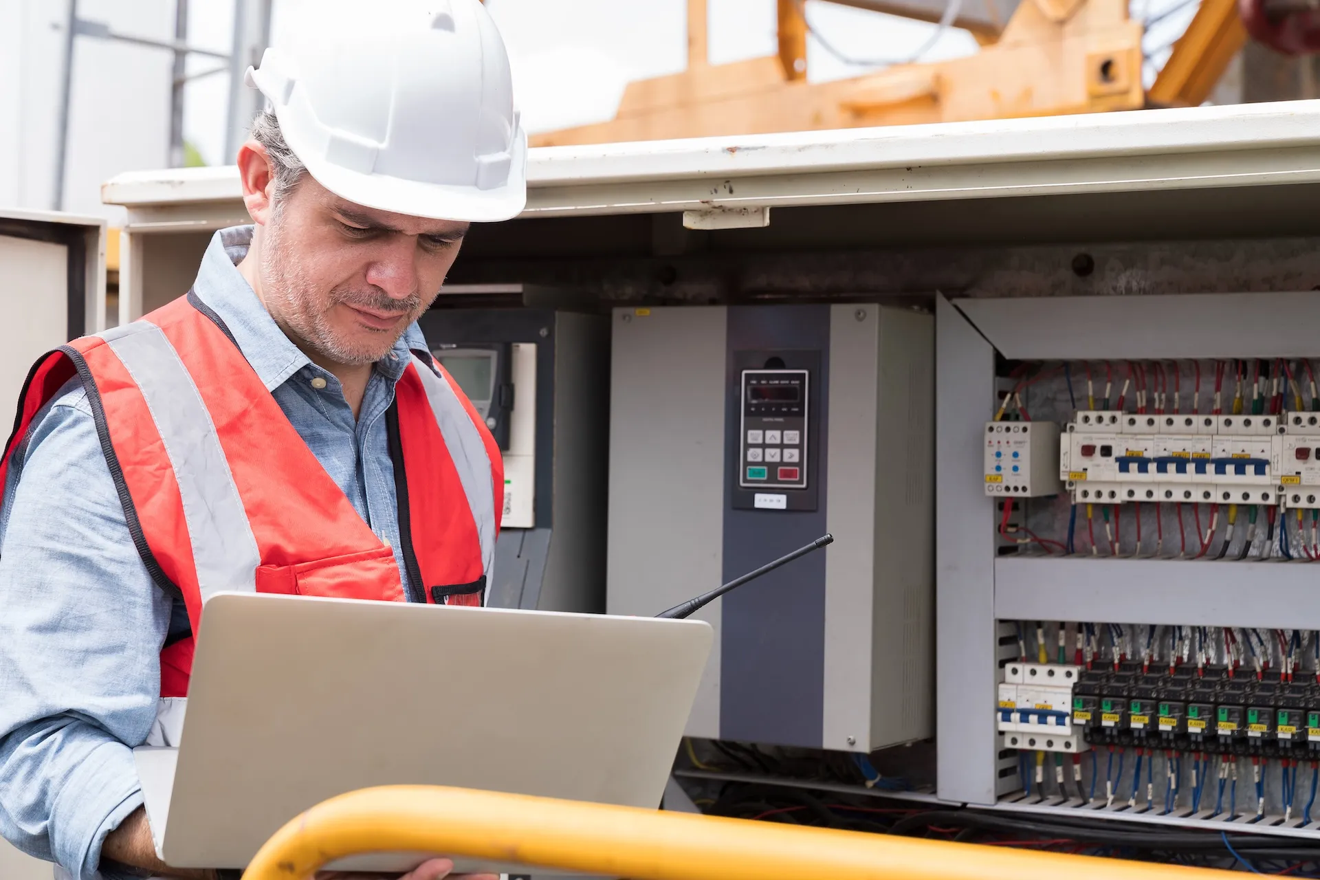 Electric utility substation and power distribution infrastructure