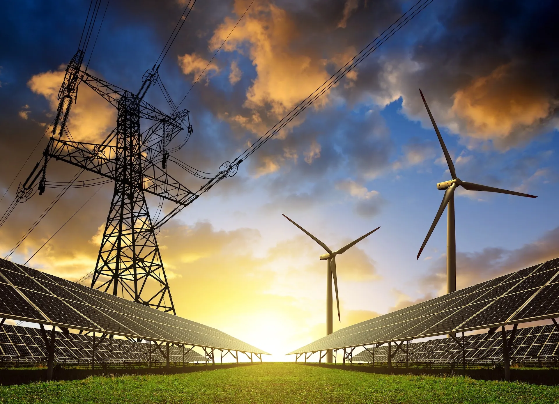 Solar panel array for renewable energy drone thermal inspection